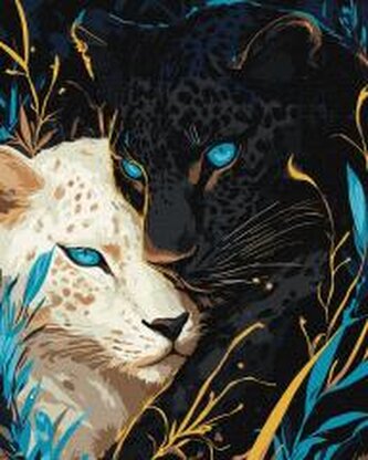 Malowanie po numerach - Yin Yang 40x50cm Malowanie po numerach - Yin Yang 40x50cm