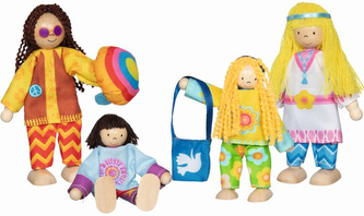 Elastyczne laleczki Rodzina Love & Harmony  Goki