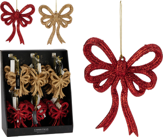 KOKARDKA WISZĄCA 13CM 2ASS CLR