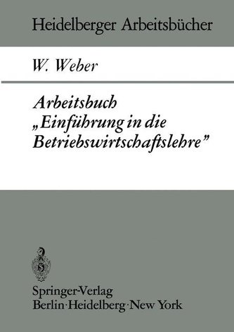 Arbeitsbuch \"Einführung in die Betriebswirtschaftslehre\"