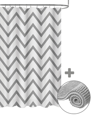 DuraHome Závěs koupelnový PEVA s předložkou CHENILL 1