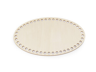 Dno na pletení / výrobu košíků 15x25 cm - 1 ks - přírodní sv.