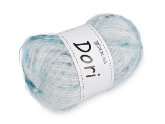 Pletací mohérová příze s nopky Dori 100 g - 1 ks - 12 (F005) mentolová