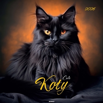 Kalendarz ścienny duży 2026 Koty\n KD-21