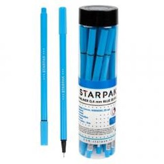 Cienkopis okrągły 0.4 niebieski tuba (20szt)