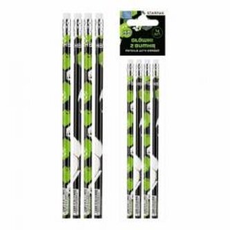 Ołówek z gumką HB Football 4szt