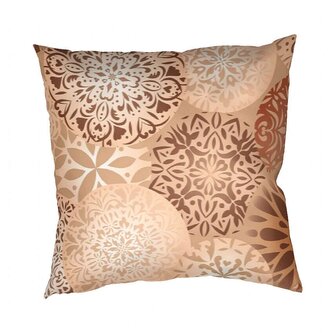 Dadka Povlak na polštář bavlna Mandala béžová 40x40 cm