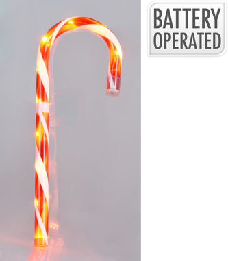 LASKA ŚWIĄTECZNA LED 75cm CZERWONY BIAŁY