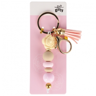 Brelok 7 cm silikonowy różowy MFP 1042535