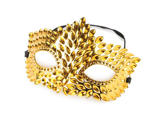 Karnevalová maska - škraboška - 1 ks - 2 zlatá