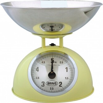BRAVO Kuchyňská váha mechanická B-5063, béžová