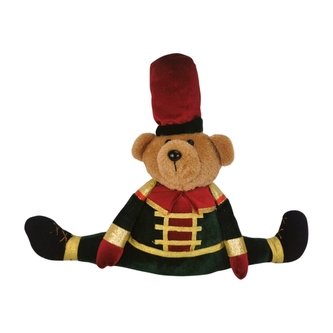 Medvěd v zelené uniformě akrobat 35 x 45 cm