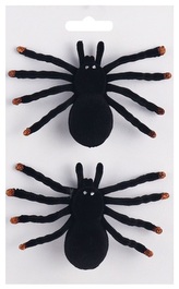 Pavouk na klipu černý 10 x 2 x 8 cm, 2 ks
