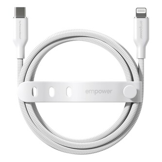 PanzerGlass® empower kabel MFI USB-C/Lightning, 1,2 m, bílý
