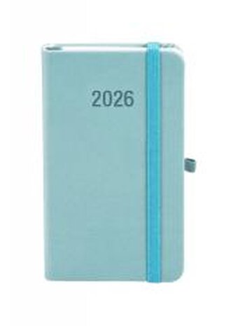 Kalendarz 2026 A6 Memofix TDW błękitny