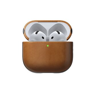 Nomad Modern Leather Case, english tan - Airpods 4