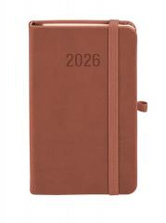 Kalendarz 2026 A6 Memofix TDW mocha mousse