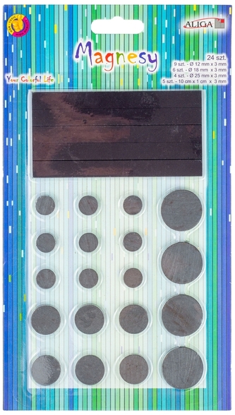 Zestaw magnesów op.24szt. MG-3478, Aliga