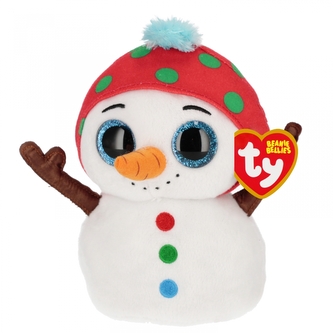 Pluszak 15 cm Bałwan Dave biały Boże Narodzenie METEOR TY37382