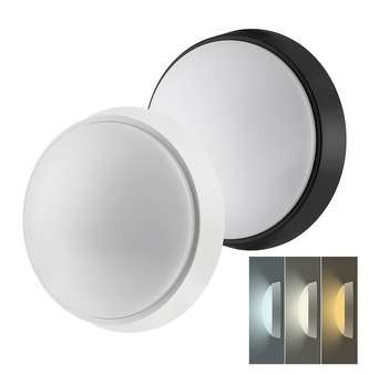 Solight LED venkovní osvětlení, nastavitelná teplota světla - 3CCT, 15/18/20W, 1800lm, 22cm, 2v1 - bílý a černý kryt Solight LED venkovní osvětlení, nastavitelná teplota světla - 3CCT, 15/18/20W, 1800lm, 22cm, 2v1 - bílý a černý kryt