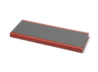 LEGO Polička na vystavení stavebnic - červená