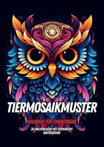 Malbuch für Erwachsene - Tiermosaikmuster
