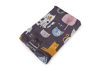 Skládací nákupní taška 49x40 cm pevná - 1 ks - 31 modrá tmavá kočka