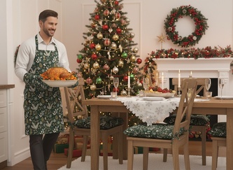 Zástěra kuchyňská, Zelené Vánoce