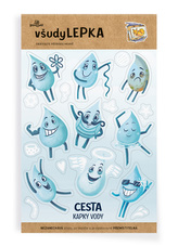 Lesní svět všudyLEPKA vel. 2 -001 - Kapky vody