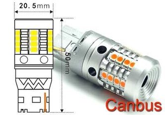 Žárovka LED Ba15S 12V/8W bílá, 24xSMD2835