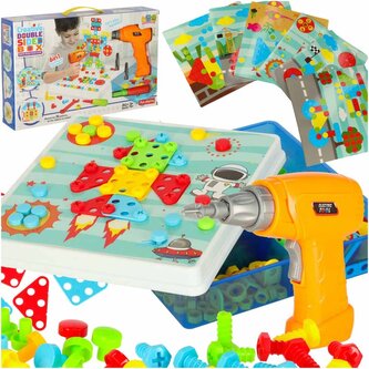 Šroubovák vrtací konstrukční bloky 261 prvků