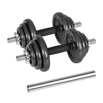 Činky litinové nastavitelné 20kg, REBEL ACTIVE RBA-2327-20 Činky litinové nastavitelné 20kg, REBEL ACTIVE RBA-2327-20