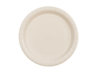Papírové talíře béžové 23 cm – 6 ks