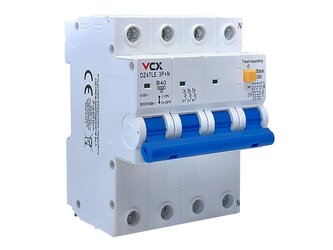 Proudový chránič VCX DZ47LE 3P+N typ A /B32A/30mA/6kA (s nadproudovou ochranou RCBO)