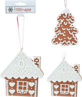 Zawieszka Domek z piernika 11cm 2ass