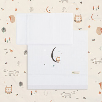 Obliečky s úplet. plachtou 50x80cm BIMBIDREAMS - Wonderland