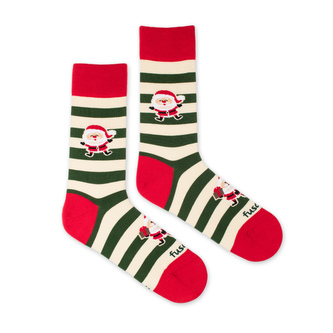 Ponožky Párty Santa Béžové M (39-42)