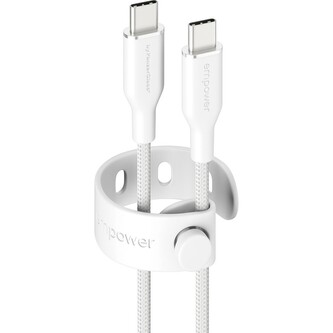 PanzerGlass® empower kabel (60 W) USB-C/USB-C, 2 m, bílý