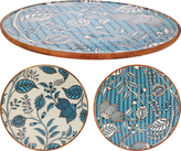 TALERZ 37X37CM NIEBIESKI 2ASS