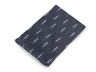 Skládací nákupní taška 49x40 cm pevná - 1 ks - 24 modrá tmavá větvička