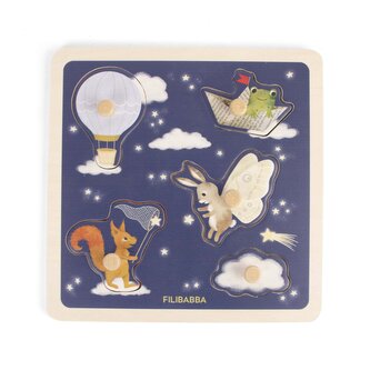 DREVENÉ SENZORICKÉ PUZZLE FILIBABBA - LITTLE ADVENTURERS