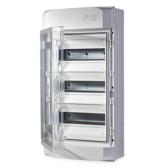 Rozvaděč NEPTUN 36 36mod. na omítku, průhl. dveře, 590x310x150mm