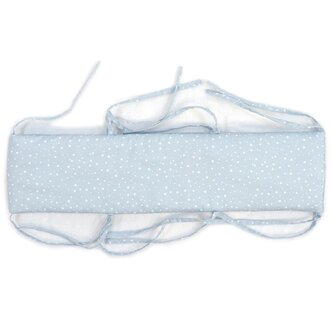 Mantinel 15x120cm - svetlomodrá bodka