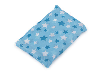 Skládací nákupní taška 49x40 cm pevná - 1 ks - 25 modrá azuro hvězdy