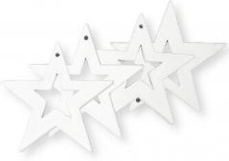 Zawieszka gwiazdki drewniane 4szt