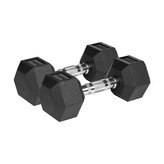 Pogumované litinové činky HEX REBEL ACTIVE RBA-2325-07.5  2x7,5 kg