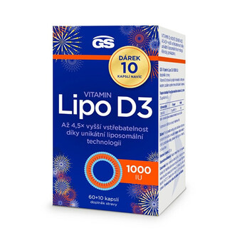 GreenSwan GS Vitamin Lipo D3 1000 IU 60 + 10 kapslí ZDARMA