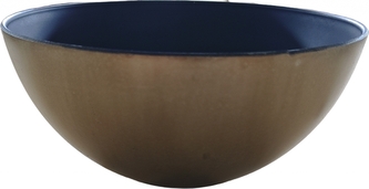 Plastový zlatý květináč miska 20 x 20 x 9,5 cm