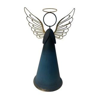 Kovový modrý anděl 19,5 cm Kovový modrý anděl 19,5 cm
