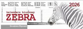 Kalendarz 2026 biurkowy Zebra Kalendarz 2026 biurkowy Zebra